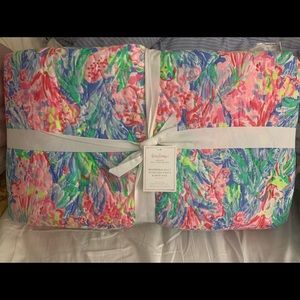Lilly Pullitzer Fan Sea Quilt by Pottery Barn